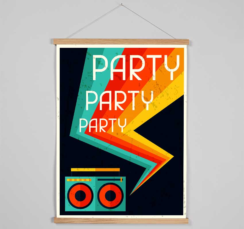 Party Party Party 1 Hanging Poster - Wallart-Direct UK