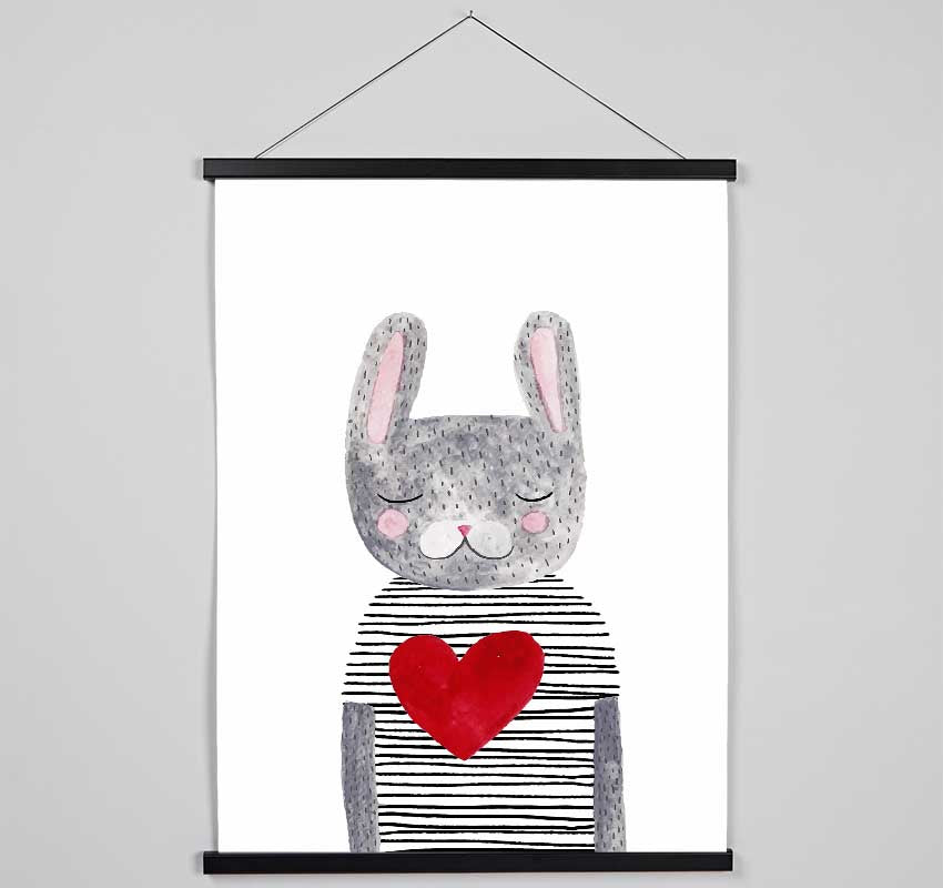 Cat Heart Hanging Poster - Wallart-Direct UK