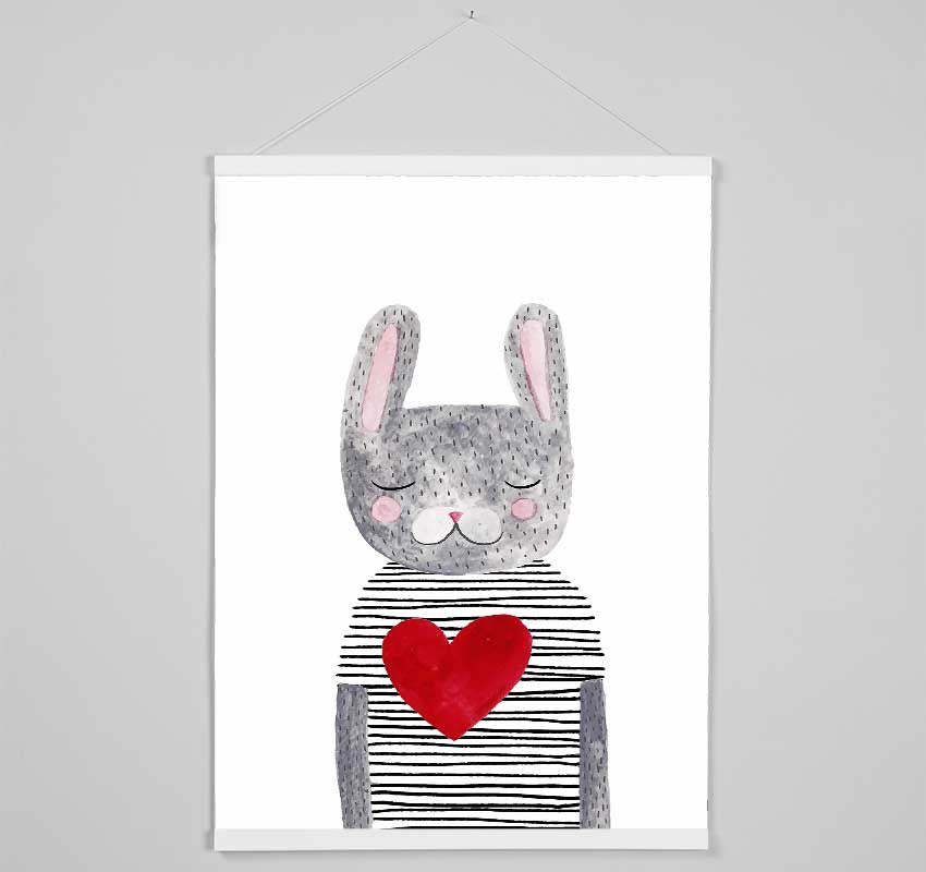 Cat Heart Hanging Poster - Wallart-Direct UK