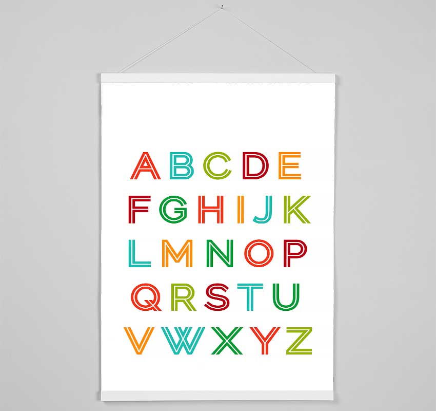 Alphabet Colours Hanging Poster - Wallart-Direct UK