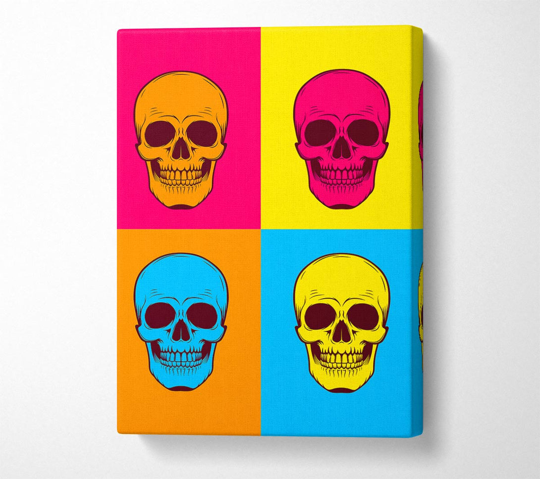 Picture of Funky Skulls Canvas Print Wall Art