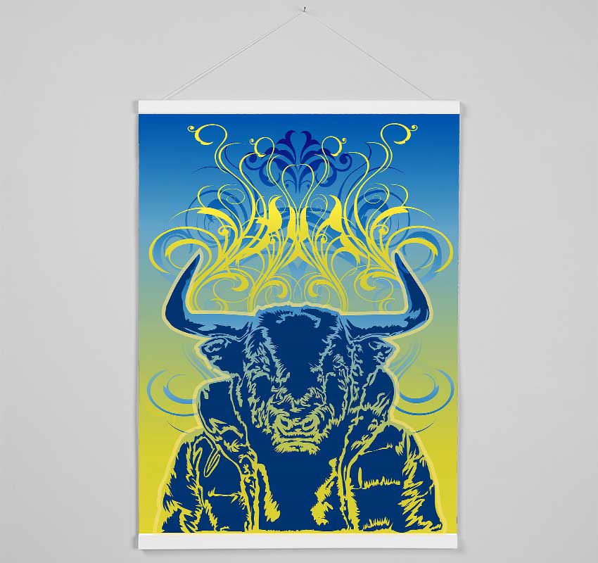 Cool Bull Hanging Poster - Wallart-Direct UK