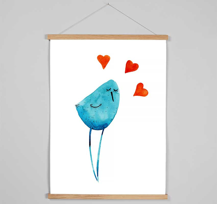 Bird Of Love Hanging Poster - Wallart-Direct UK