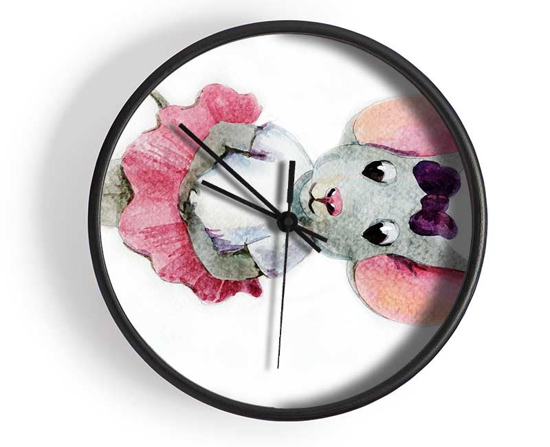 Ballerina Mouse 1 Clock - Wallart-Direct UK