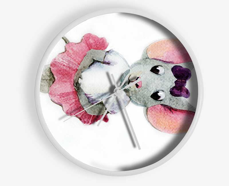 Ballerina Mouse 1 Clock - Wallart-Direct UK