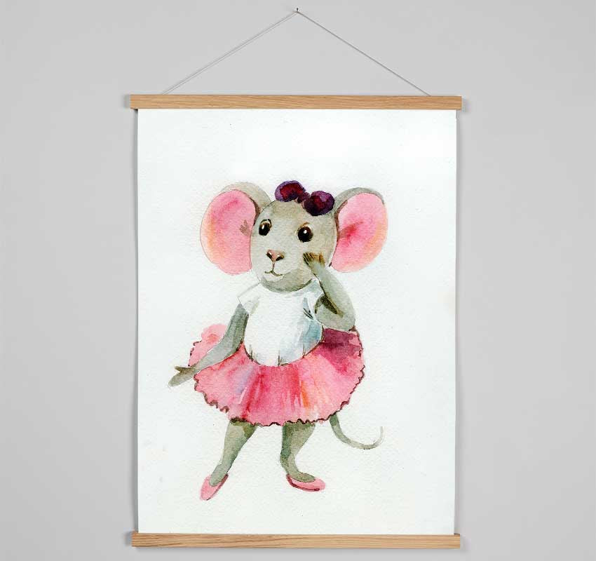 Ballerina Mouse 2 Hanging Poster - Wallart-Direct UK