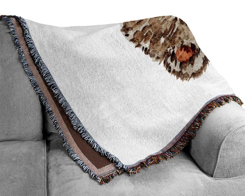 Teady Bear Tie Woven Blanket