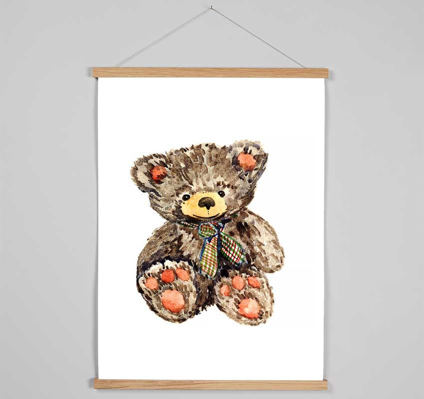 Teady Bear Tie Hanging Poster - Wallart-Direct UK