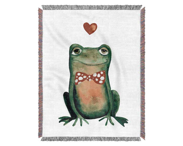 Frog Love Woven Blanket