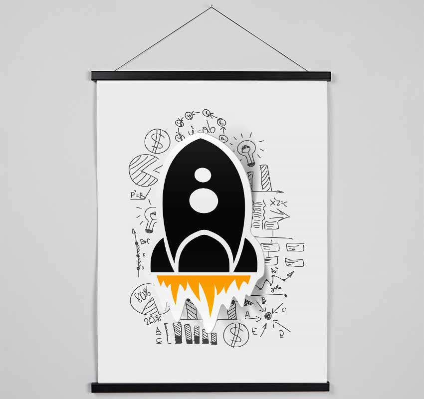 Rocket Blast 1 Hanging Poster - Wallart-Direct UK