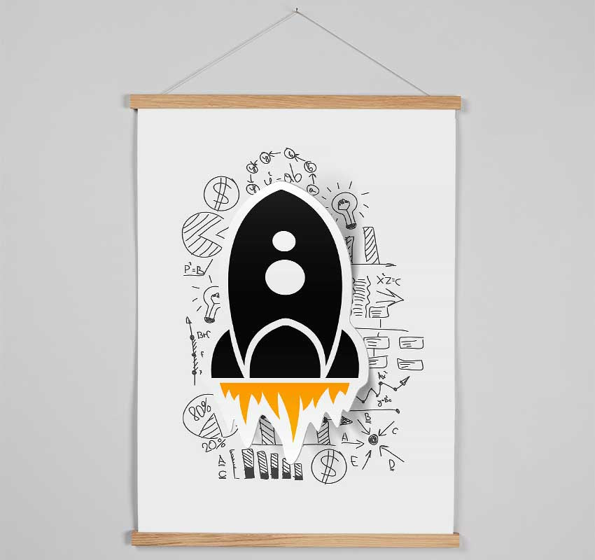 Rocket Blast 1 Hanging Poster - Wallart-Direct UK