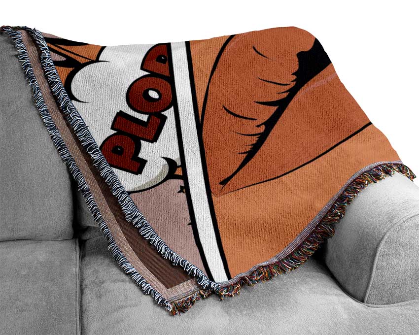 Comic Strip 4 Woven Blanket