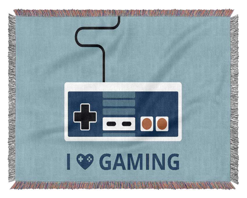 I Love Gaming Woven Blanket