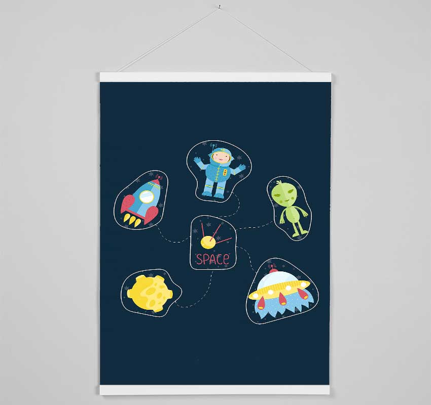 Space Hanging Poster - Wallart-Direct UK