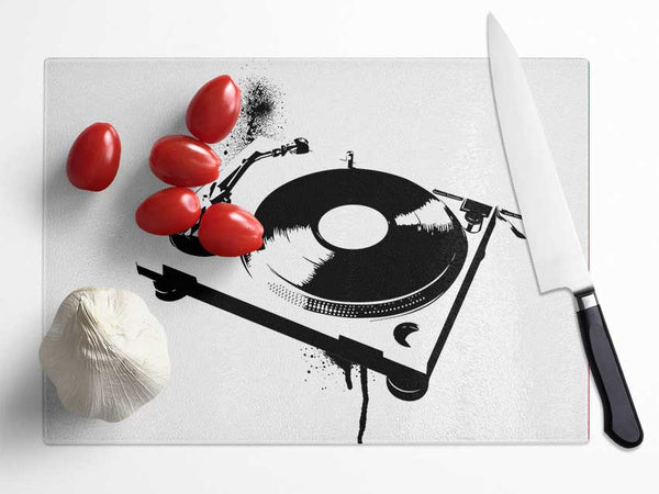 DJ Put The Record On Glass Chopping Board