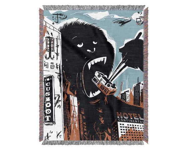 King Kong Chop Sticks Woven Blanket