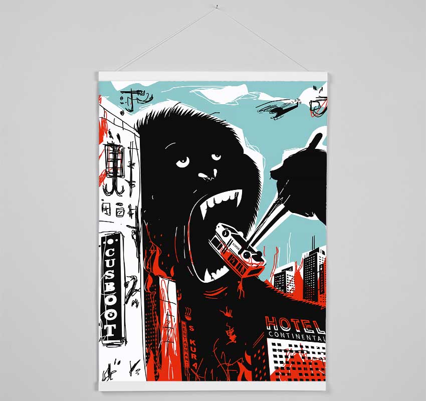 King Kong Chop Sticks Hanging Poster - Wallart-Direct UK