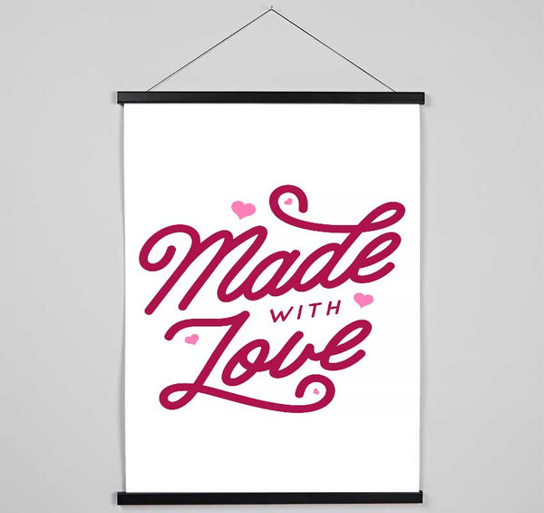 Made With Love Hanging Poster - Wallart-Direct UK