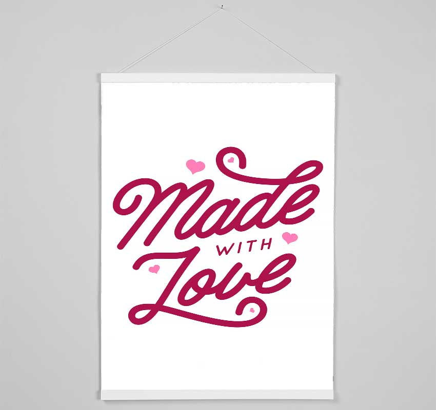 Made With Love Hanging Poster - Wallart-Direct UK