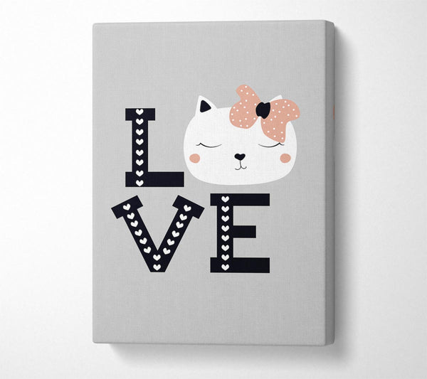 Picture of Love Cat Canvas Print Wall Art