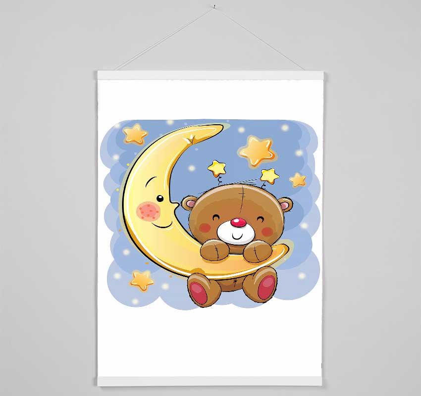 Bear In The Stars Hanging Poster - Wallart-Direct UK