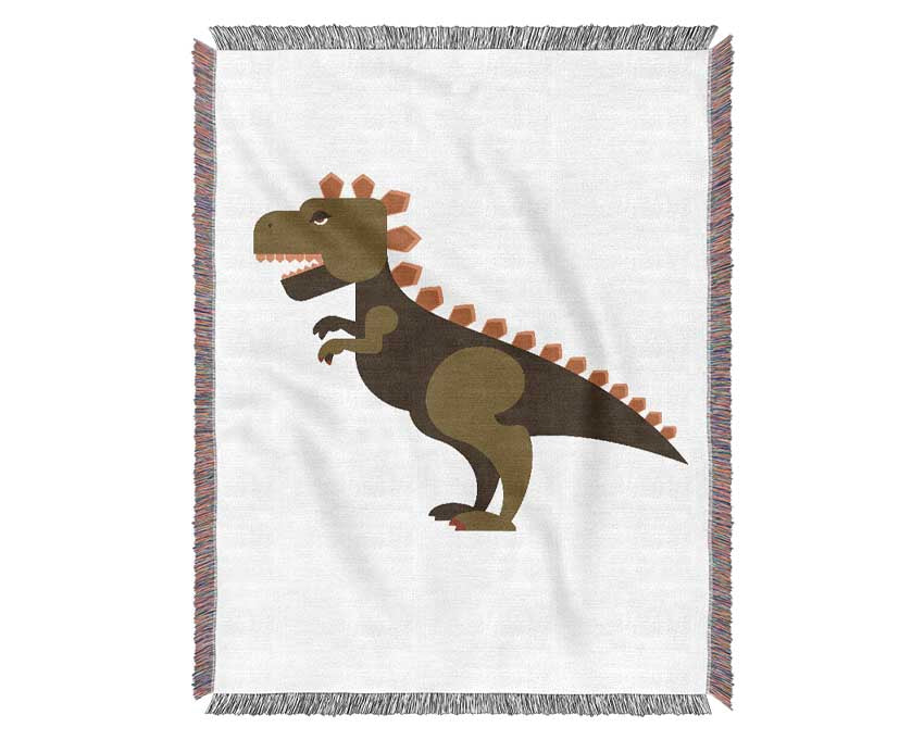 Funky Dinosaur Woven Blanket