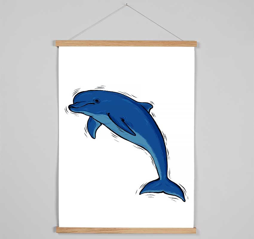 Dolphin Love Hanging Poster - Wallart-Direct UK