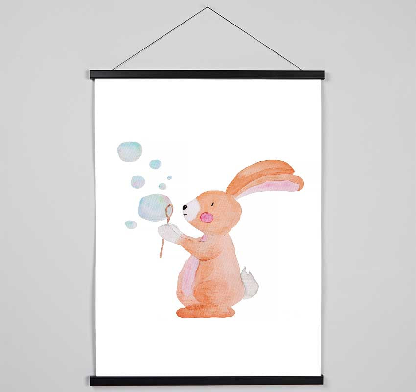 Bunny Bubble Love Hanging Poster - Wallart-Direct UK