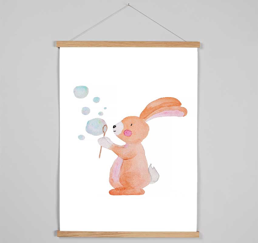 Bunny Bubble Love Hanging Poster - Wallart-Direct UK