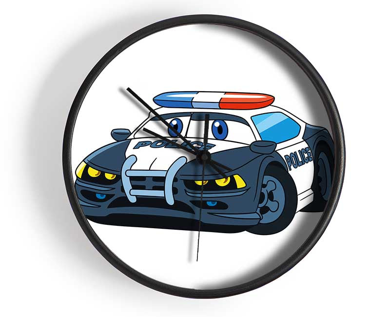 Police Car Love Clock - Wallart-Direct UK