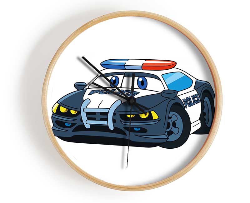 Police Car Love Clock - Wallart-Direct UK