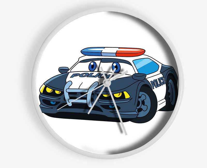 Police Car Love Clock - Wallart-Direct UK