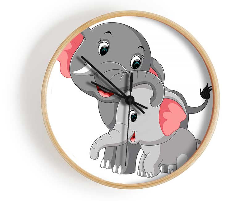 Mother And Baby Love Clock - Wallart-Direct UK