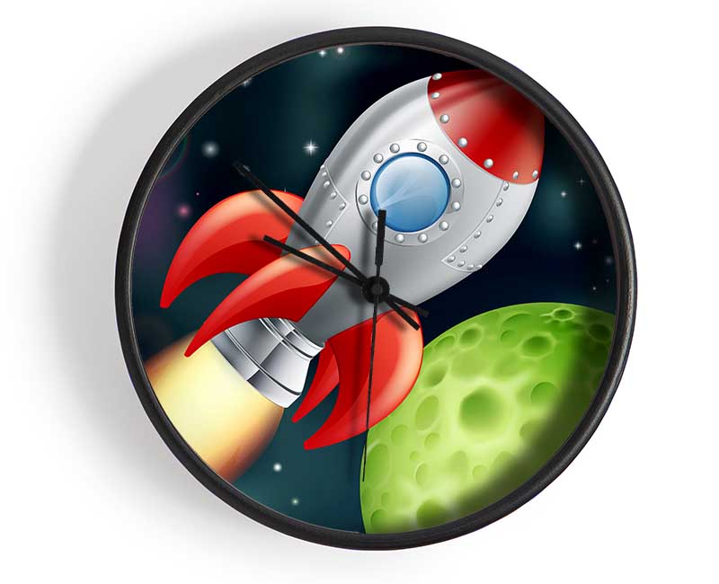 Spaceship Planets Clock - Wallart-Direct UK