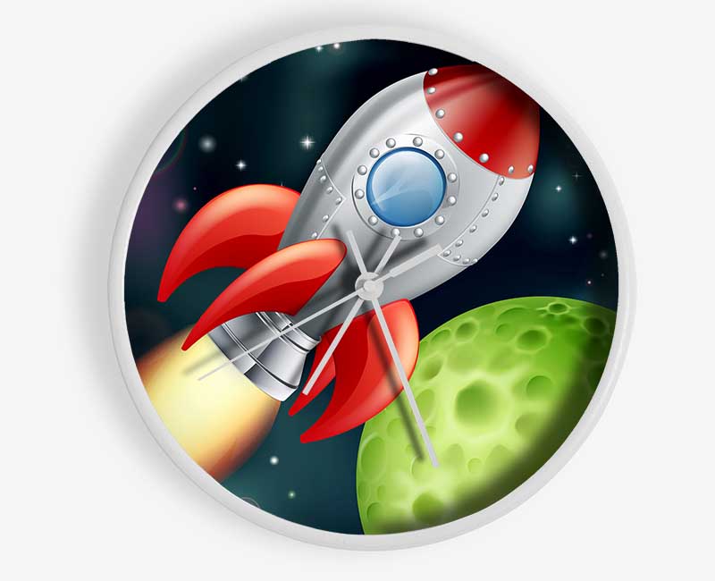 Spaceship Planets Clock - Wallart-Direct UK