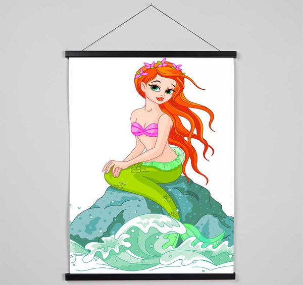 Mermaid Splash Hanging Poster - Wallart-Direct UK