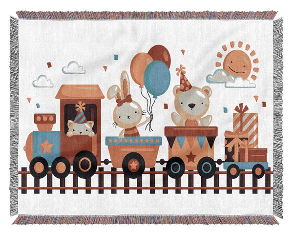 Party Train Woven Blanket