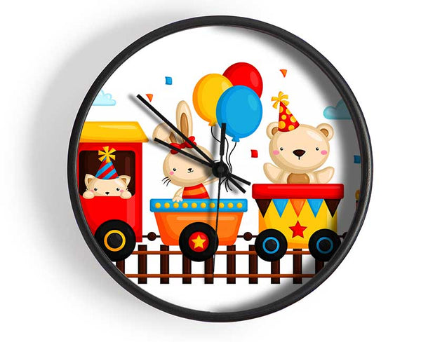 Party Train Clock - Wallart-Direct UK