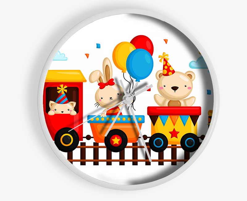 Party Train Clock - Wallart-Direct UK