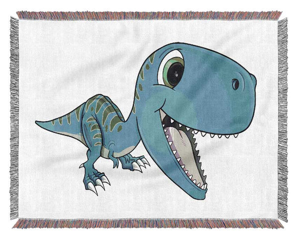 Happy Dinosaur Woven Blanket