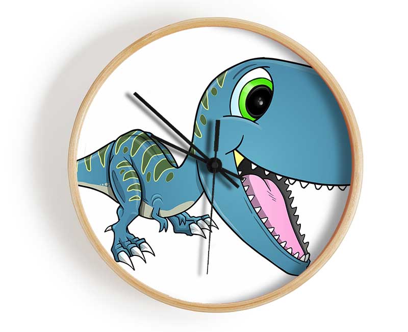 Happy Dinosaur Clock - Wallart-Direct UK