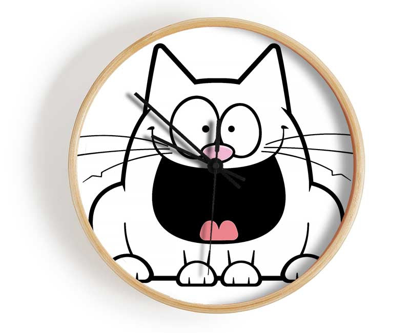 Crazy Cat Clock - Wallart-Direct UK