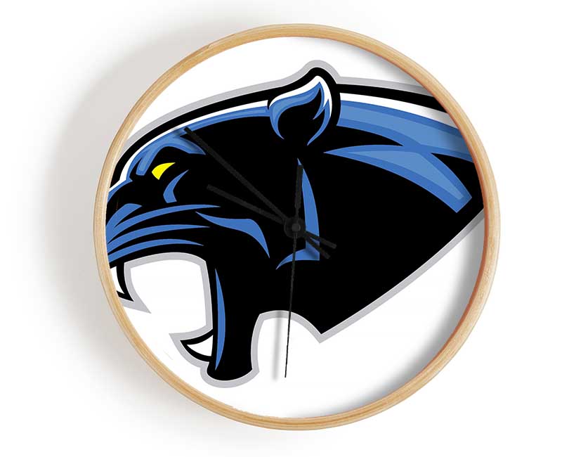 Panther Teeth 1 Clock - Wallart-Direct UK