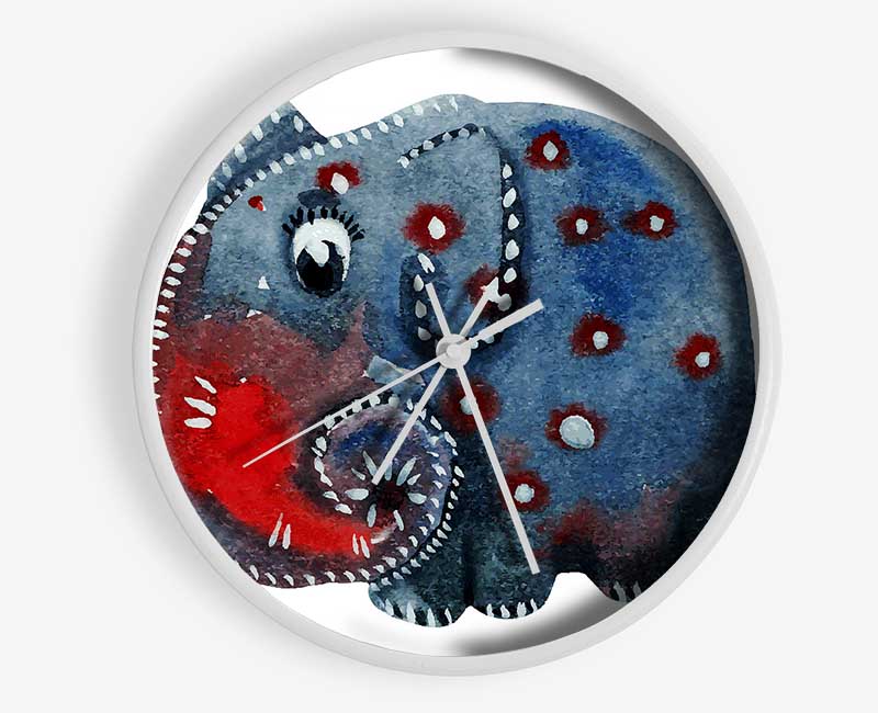 Elephant Paint Clock - Wallart-Direct UK