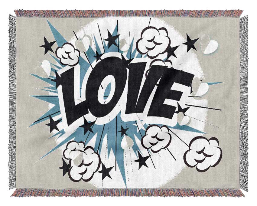 Love Pow Woven Blanket