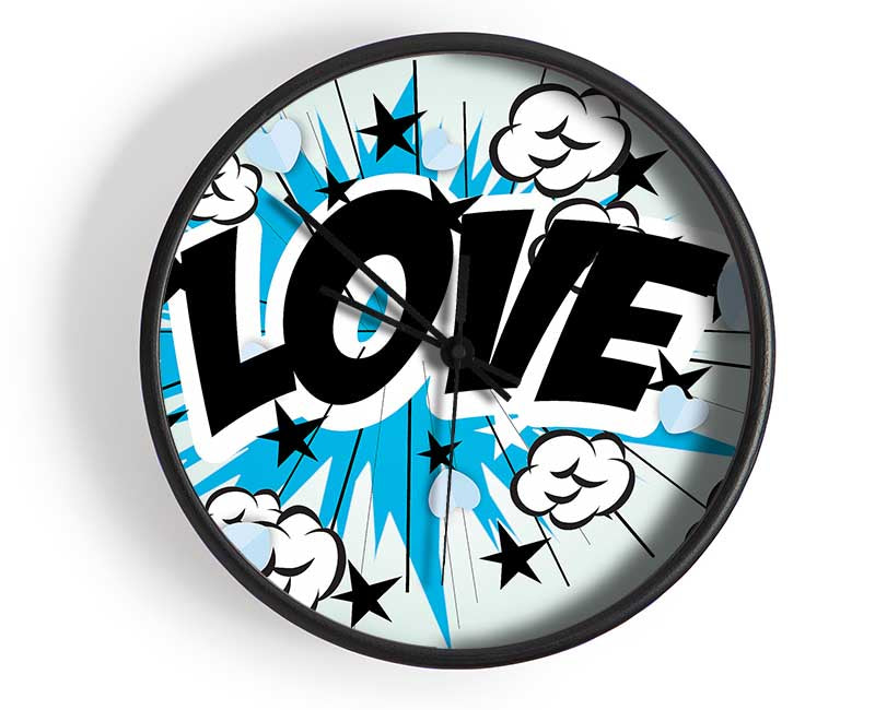 Love Pow Clock - Wallart-Direct UK