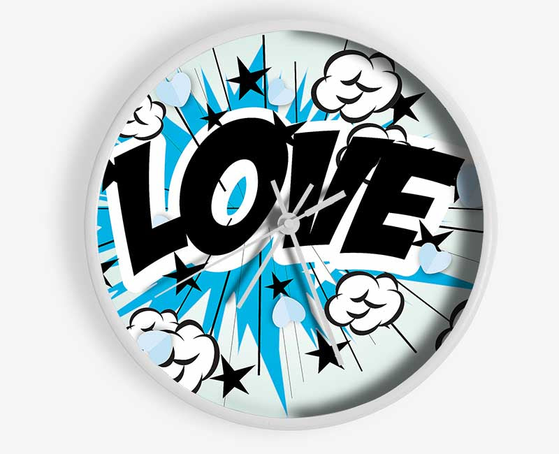 Love Pow Clock - Wallart-Direct UK