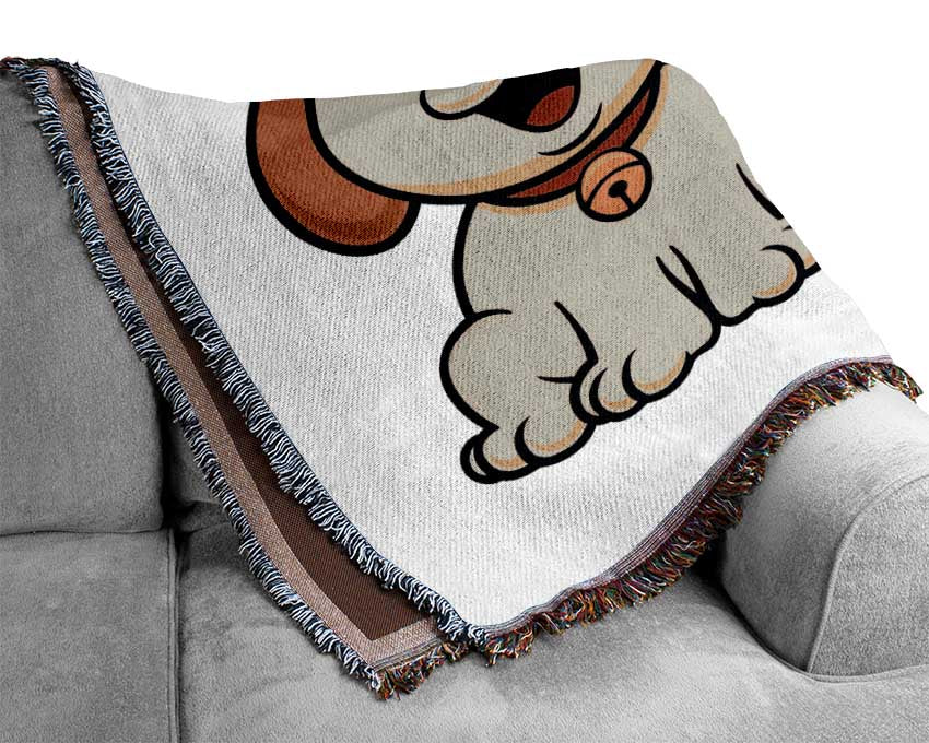 Happy Cat And Dog Woven Blanket