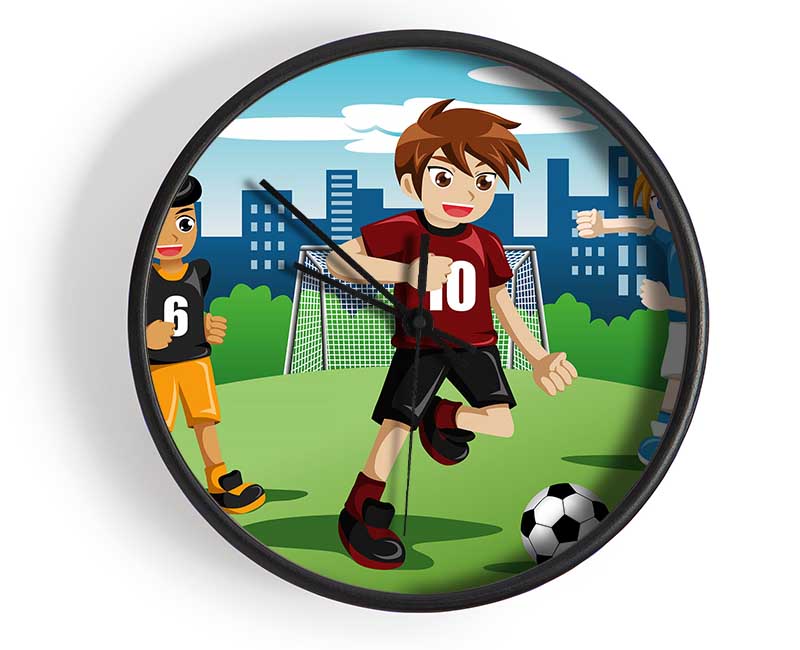 Football Kids Clock - Wallart-Direct UK