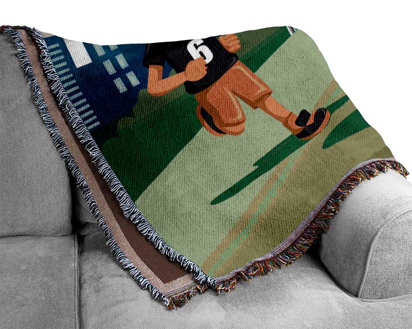 Football Kids Woven Blanket